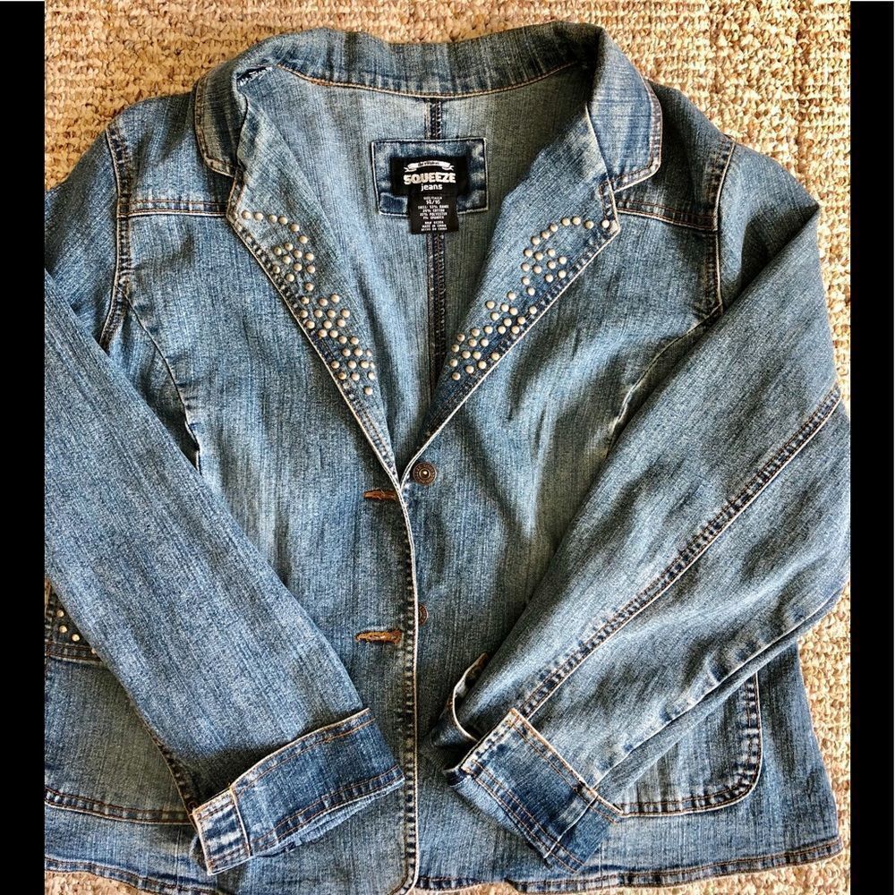 Fun casual jeans jacket by Squeeze in 14/16